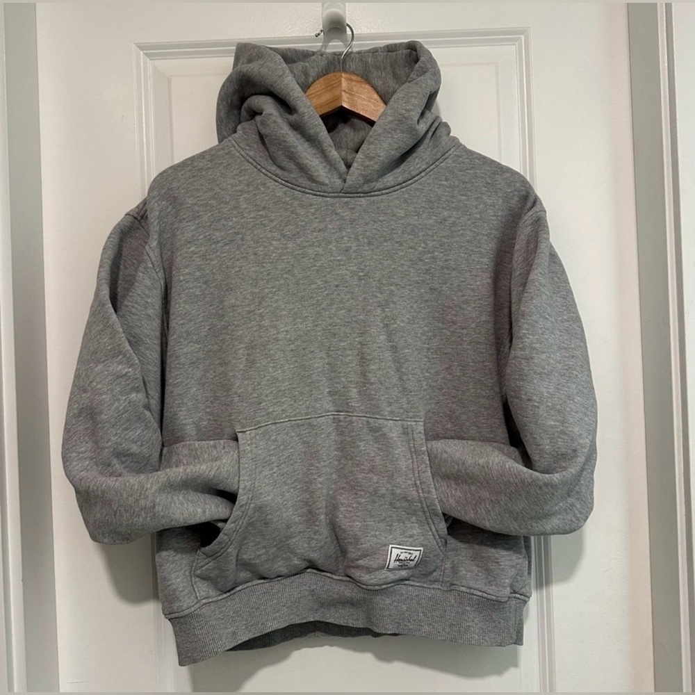 Herschel Supply Co Grey Hoodie Large Classic Pullover Unisex